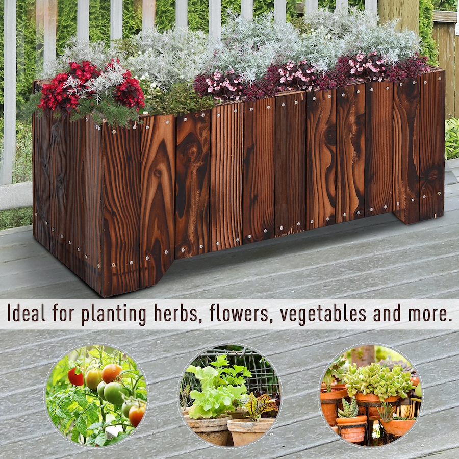 Image 997088_ALTMORE5.jpg, Product 997-088 / Price $109.99, Outsunny 37.5"x15"x15.75" Raised Garden Bed from Outsunny on TSC.ca's Home & Garden department