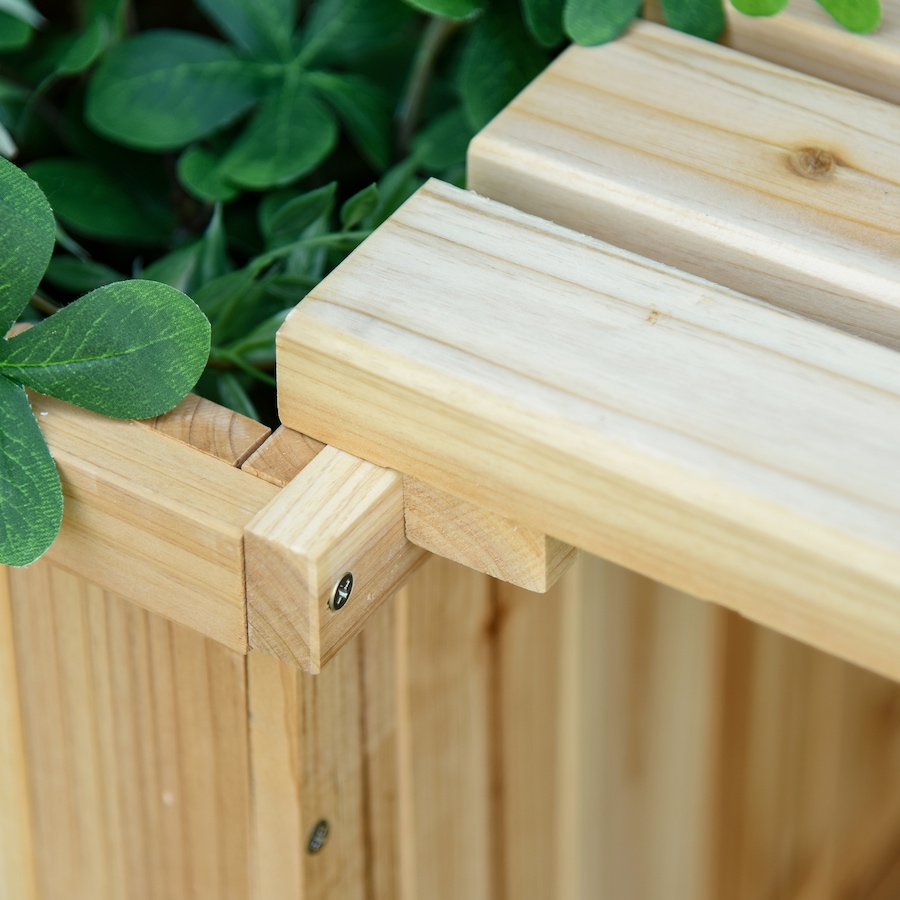 Image 997090_ALTMORE6.jpg, Product 997-090 / Price $139.99, Outsunny Raised Garden Bed Plant Stand Wooden Garden Planter & Bench Combination Garden Raised Bed for Patio Park from Outsunny on TSC.ca's Home & Garden department