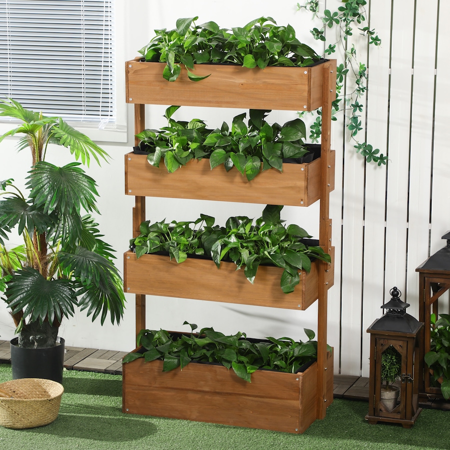 Image 997091_ALTMORE1.jpg, Product 997-091 / Price $124.99, Outsunny 4-Tier Raised Garden Bed with Non-woven Fabric from Outsunny on TSC.ca's Home & Garden department