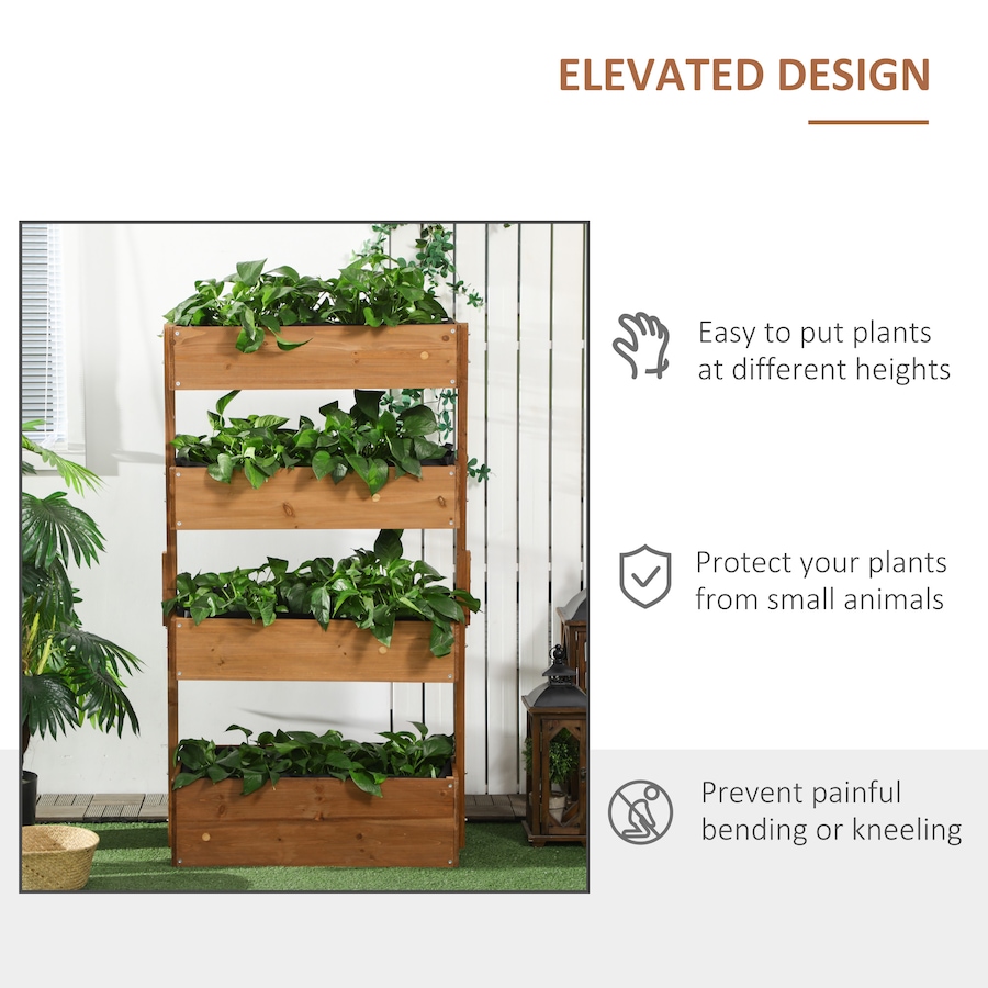 Image 997091_ALTMORE4.jpg, Product 997-091 / Price $124.99, Outsunny 4-Tier Raised Garden Bed with Non-woven Fabric from Outsunny on TSC.ca's Home & Garden department