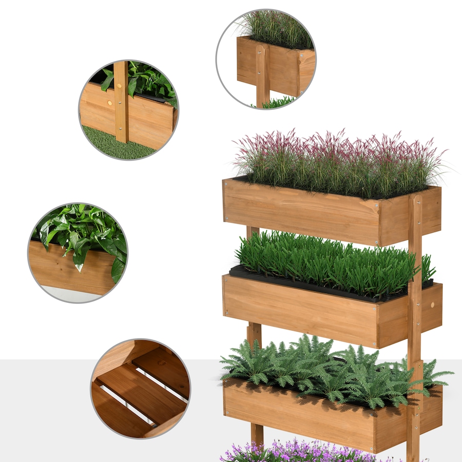 Image 997091_ALTMORE6.jpg, Product 997-091 / Price $124.99, Outsunny 4-Tier Raised Garden Bed with Non-woven Fabric from Outsunny on TSC.ca's Home & Garden department
