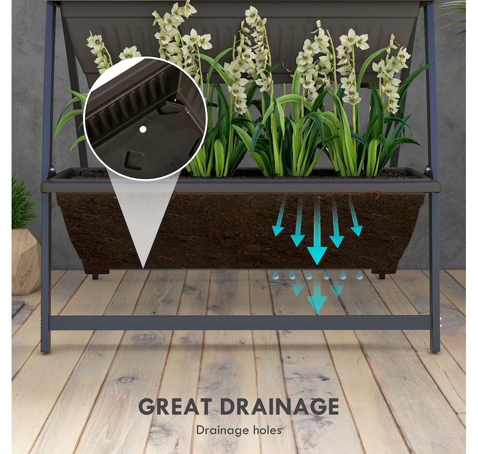 Image 997096_ALTMORE5.jpg, Product 997-096 / Price $99.99, Outsunny 4-Tier Vertical Raised Garden Bed with 4 Planter Boxes from Outsunny on TSC.ca's Home & Garden department