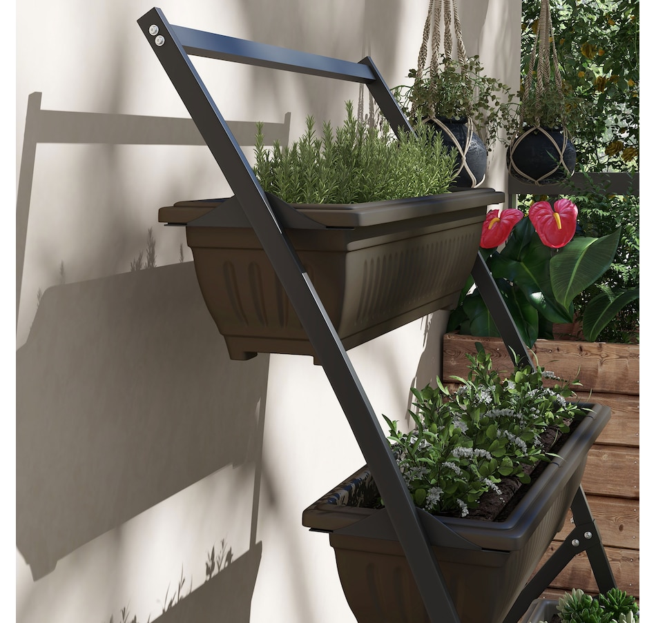 Image 997096_ALTMORE7.jpg, Product 997-096 / Price $99.99, Outsunny 4-Tier Vertical Raised Garden Bed with 4 Planter Boxes from Outsunny on TSC.ca's Home & Garden department