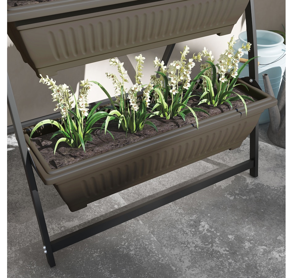 Image 997096_ALTMORE8.jpg, Product 997-096 / Price $99.99, Outsunny 4-Tier Vertical Raised Garden Bed with 4 Planter Boxes from Outsunny on TSC.ca's Home & Garden department