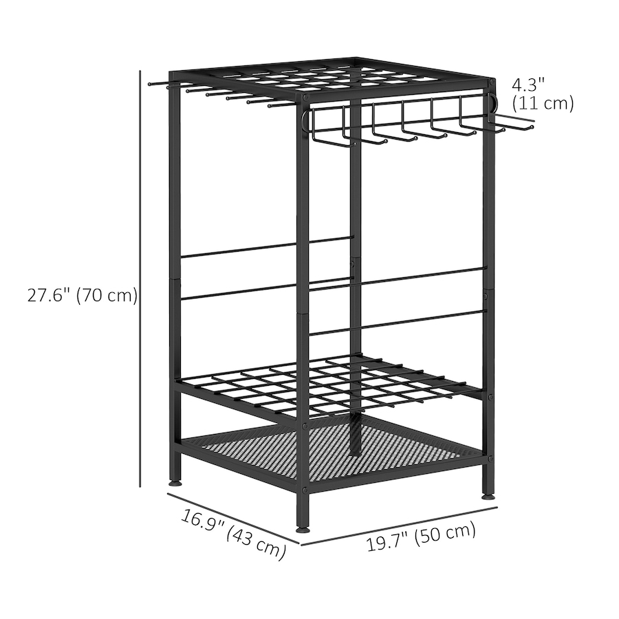 Image 997097_ALTMORE2.jpg, Product 997-097 / Price $55.99, Outsunny Garden Tool Organizer with 14 Hooks, Yard Tool Tower Rack, Black from Outsunny on TSC.ca's Home & Garden department