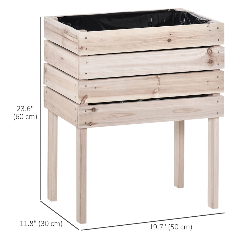 Image 997099_ALTMORE2.jpg, Product 997-099 / Price $134.99, Outsunny 4PCS Wooden Raised Beds for Garden from Outsunny on TSC.ca's Home & Garden department