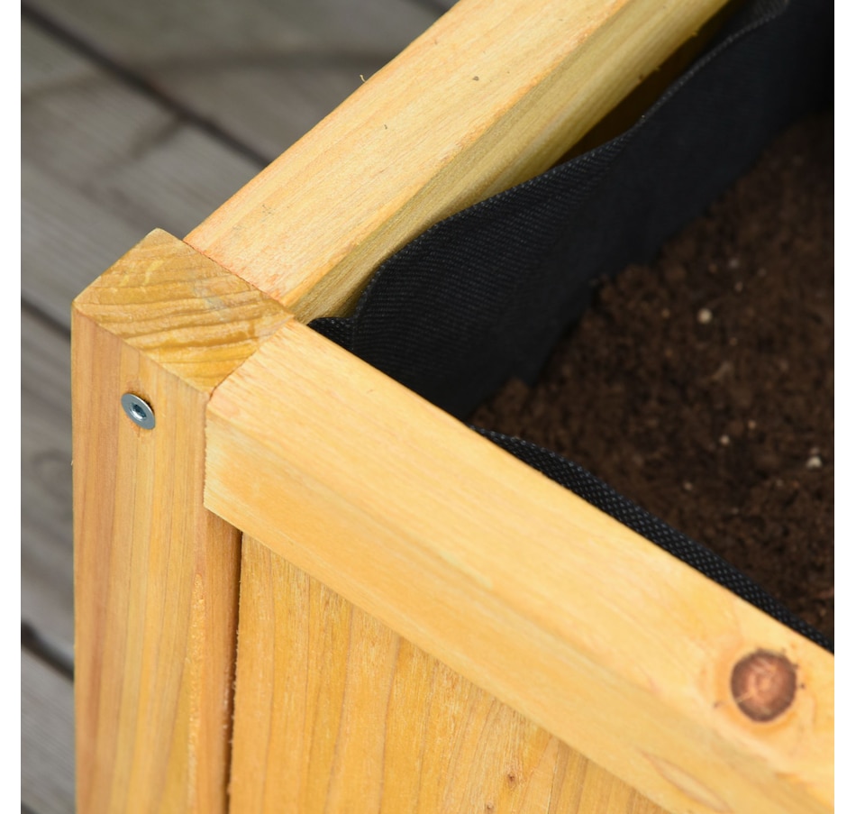 Image 997104_ALTMORE6.jpg, Product 997-104 / Price $154.99, Outsunny Set of 2 Raised Garden Bed with Trellis Board Flower Stand Lattice Panels for Plants from Outsunny on TSC.ca's Home & Garden department