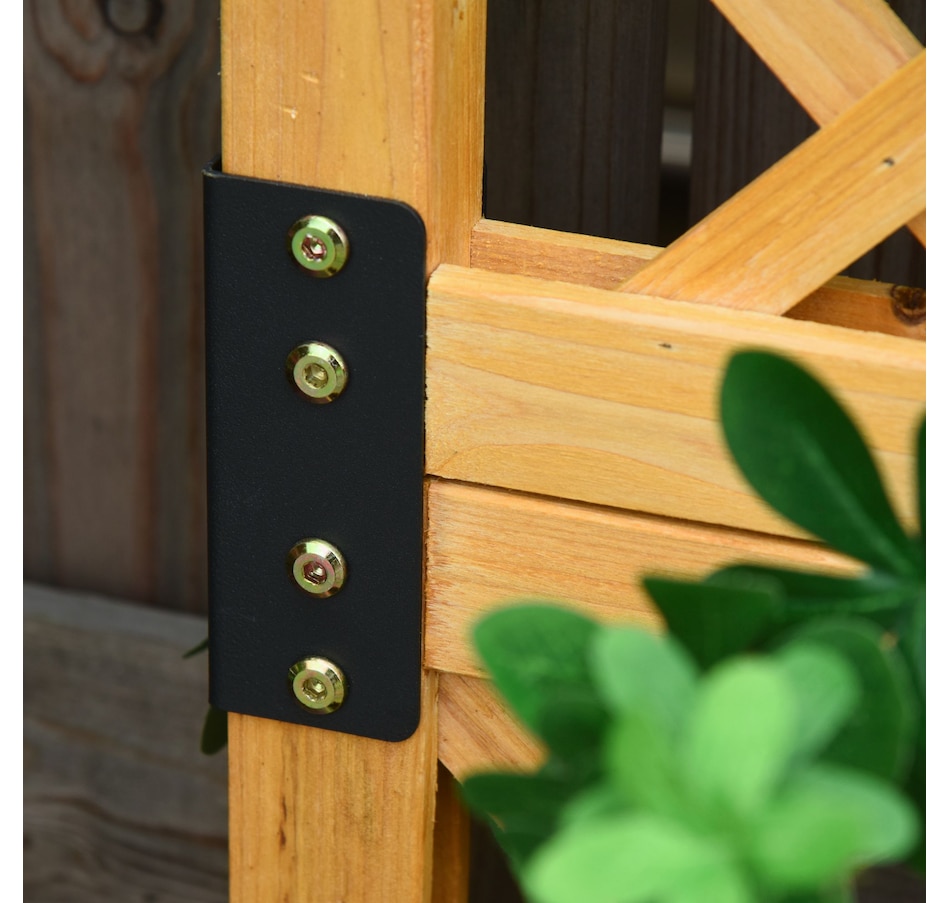 Image 997104_ALTMORE8.jpg, Product 997-104 / Price $154.99, Outsunny Set of 2 Raised Garden Bed with Trellis Board Flower Stand Lattice Panels for Plants from Outsunny on TSC.ca's Home & Garden department