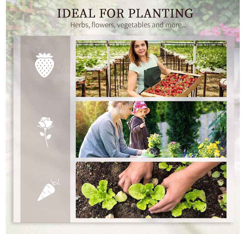 Image 997105_ALTMORE6.jpg, Product 997-105 / Price $134.99, Outsunny DIY 5-box Raised Garden Bed Outdoor Flower Bed Set, Brown from Outsunny on TSC.ca's Home & Garden department