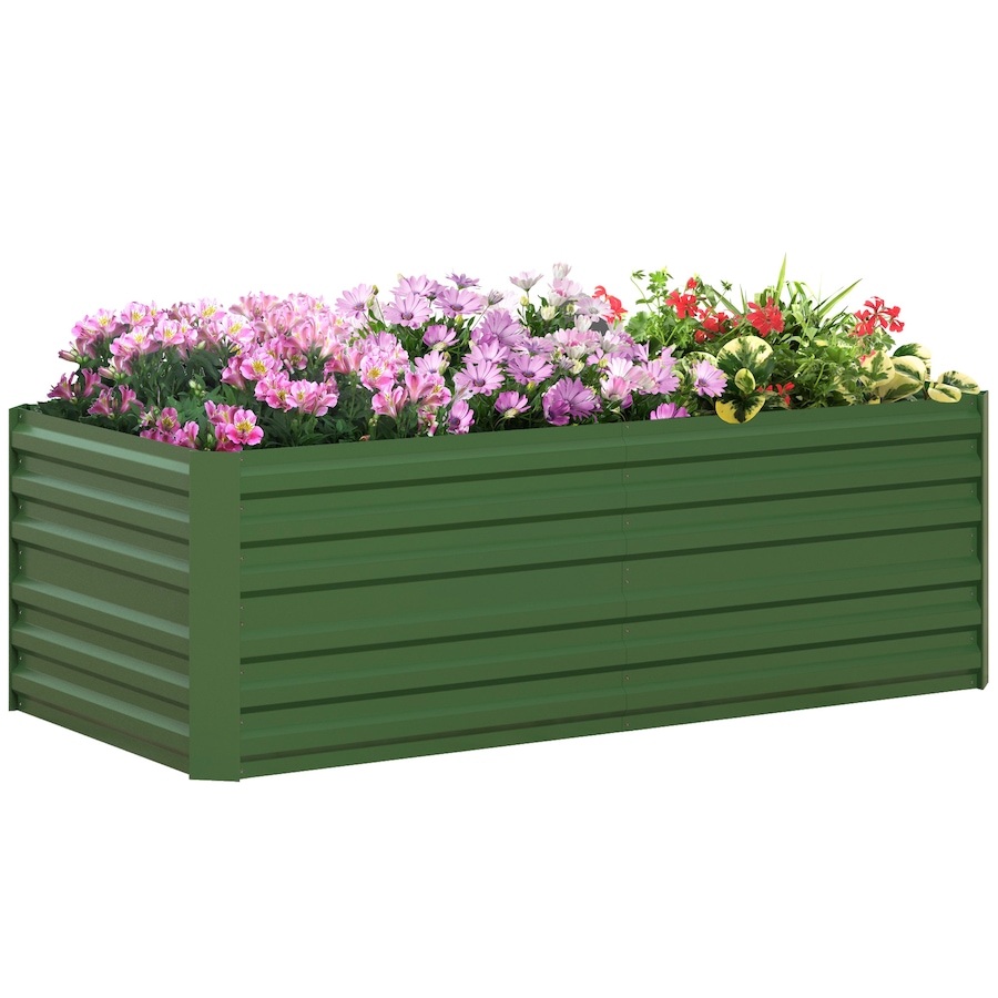 Image 997106.jpg, Product 997-106 / Price $94.99, Outsunny Raised Garden Bed Metal Planter Box with Reinforced Rods, Green from Outsunny on TSC.ca's Home & Garden department