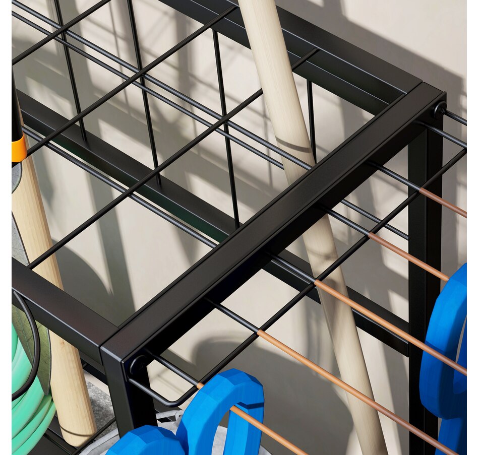 Image 997107_ALTMORE8.jpg, Product 997-107 / Price $64.99, Outsunny Garden Tool Organizer with Hooks, Yard Tool Tower Rack, Orange from Outsunny on TSC.ca's Home & Garden department