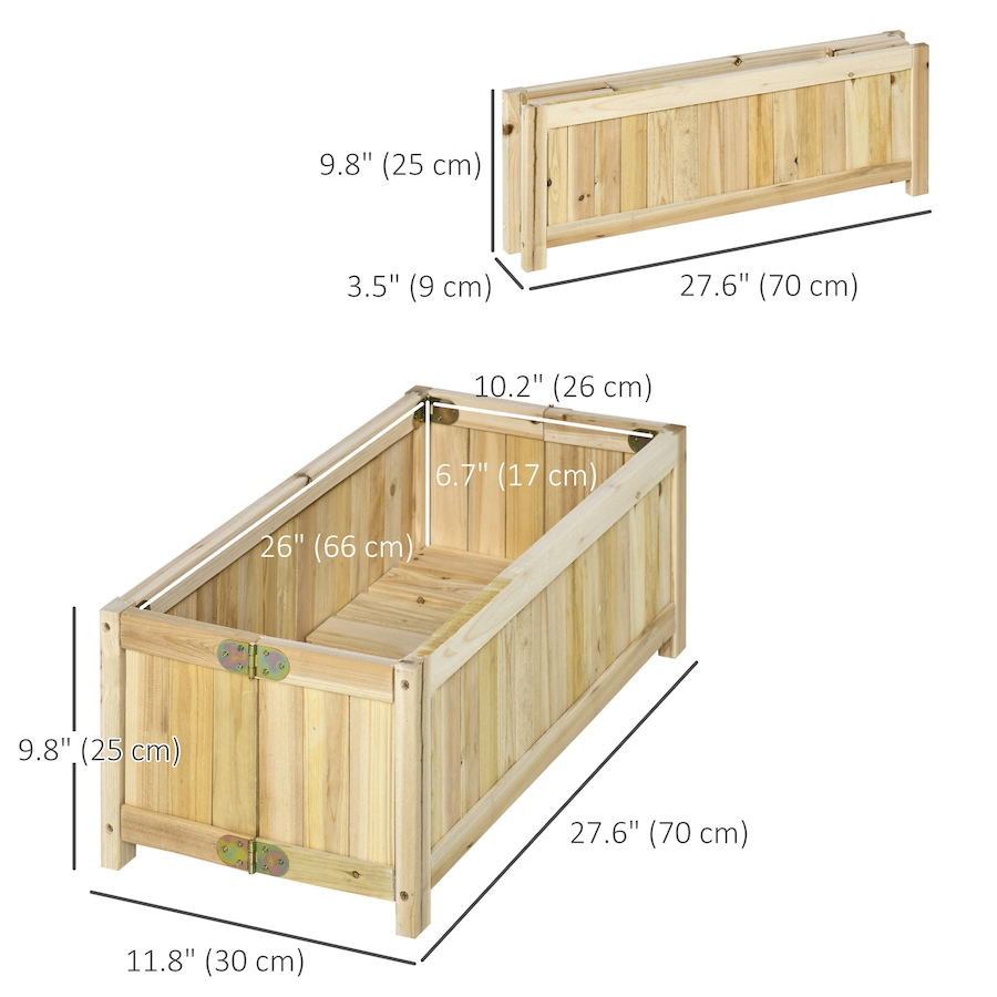 Image 997108_ALTMORE2.jpg, Product 997-108 / Price $48.99, Outsunny Foldable Raised Garden Bed Elevated Planter Box for Vegetables from Outsunny on TSC.ca's Home & Garden department
