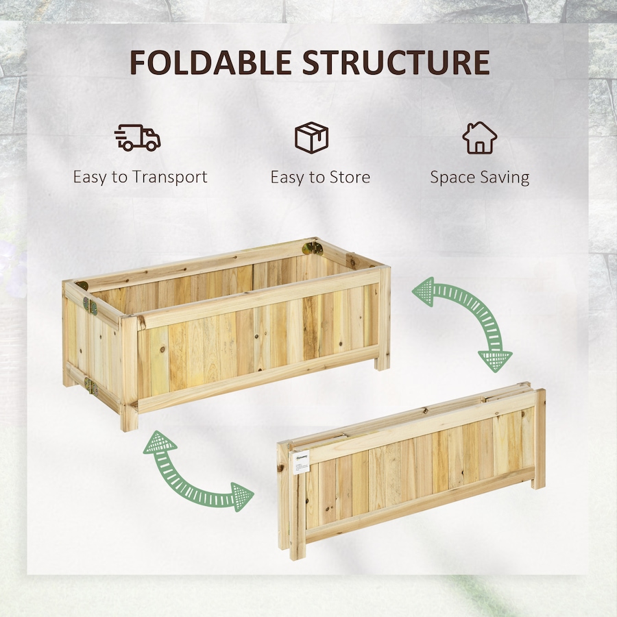 Image 997108_ALTMORE3.jpg, Product 997-108 / Price $48.99, Outsunny Foldable Raised Garden Bed Elevated Planter Box for Vegetables from Outsunny on TSC.ca's Home & Garden department