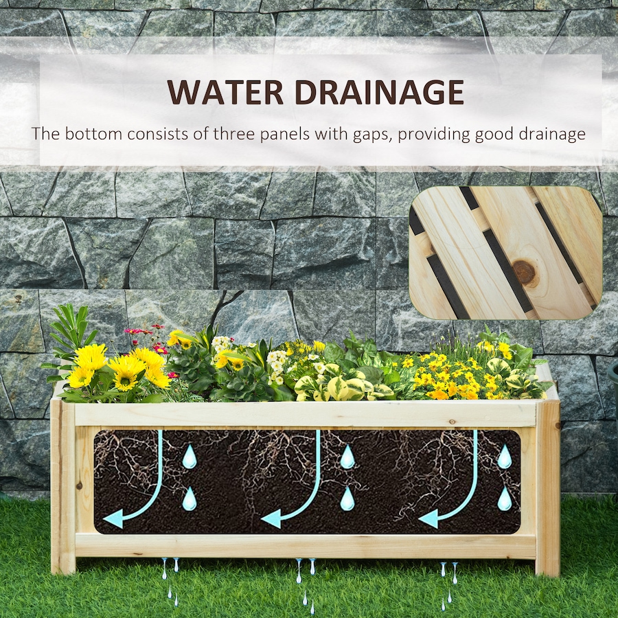 Image 997108_ALTMORE4.jpg, Product 997-108 / Price $48.99, Outsunny Foldable Raised Garden Bed Elevated Planter Box for Vegetables from Outsunny on TSC.ca's Home & Garden department