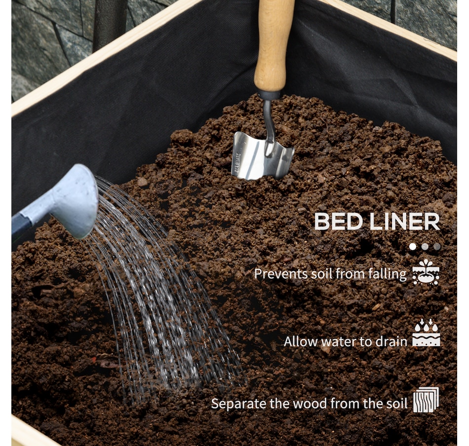 Image 997109_ALTMORE6.jpg, Product 997-109 / Price $109.99, Outsunny Wooden Raised Garden Bed with Wheels from Outsunny on TSC.ca's Home & Garden department