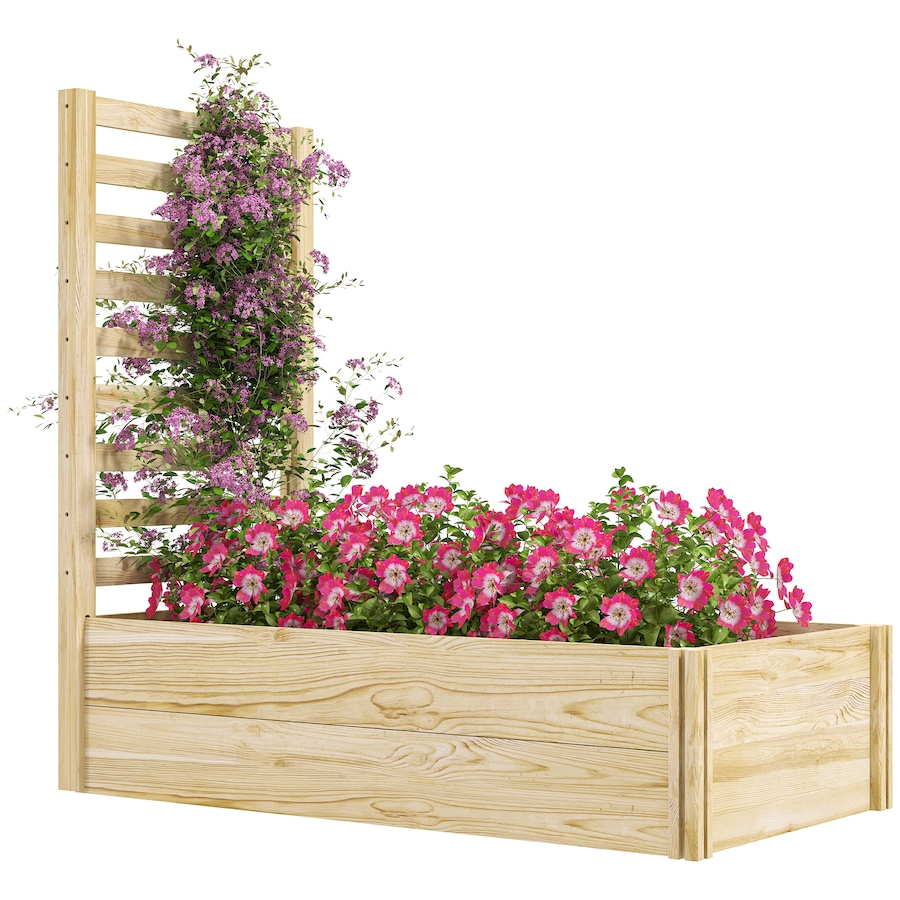 Image 997112.jpg, Product 997-112 / Price $69.99, Outsunny Raised Garden Bed with Trellis from Outsunny on TSC.ca's Home & Garden department