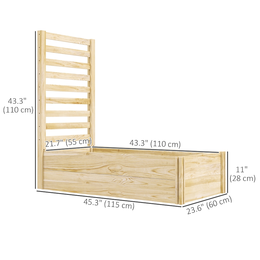 Image 997112_ALTMORE2.jpg, Product 997-112 / Price $69.99, Outsunny Raised Garden Bed with Trellis from Outsunny on TSC.ca's Home & Garden department
