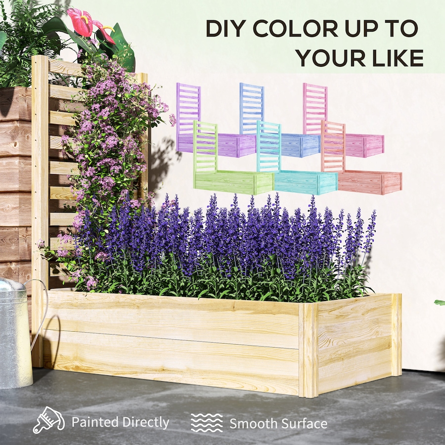 Image 997112_ALTMORE4.jpg, Product 997-112 / Price $69.99, Outsunny Raised Garden Bed with Trellis from Outsunny on TSC.ca's Home & Garden department