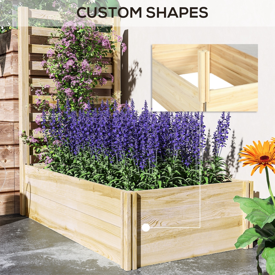 Image 997112_ALTMORE6.jpg, Product 997-112 / Price $69.99, Outsunny Raised Garden Bed with Trellis from Outsunny on TSC.ca's Home & Garden department