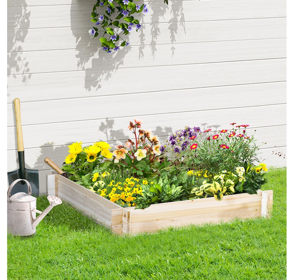 Image 997114_ALTMORE1.jpg, Product 997-114 / Price $44.99, Outsunny 39'' x 39'' Screwless Raised Garden Bed from Outsunny on TSC.ca's Home & Garden department
