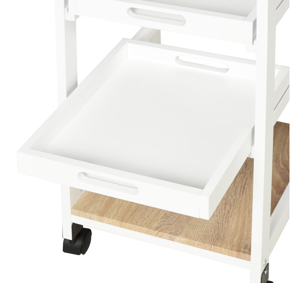 Image 997120_ALTMORE16.jpg, Product 997-120 / Price $64.99, HOMCOM 4-tier Kitchen Cart Island With Pull Out Trays from HOMCOM on TSC.ca's Home & Garden department