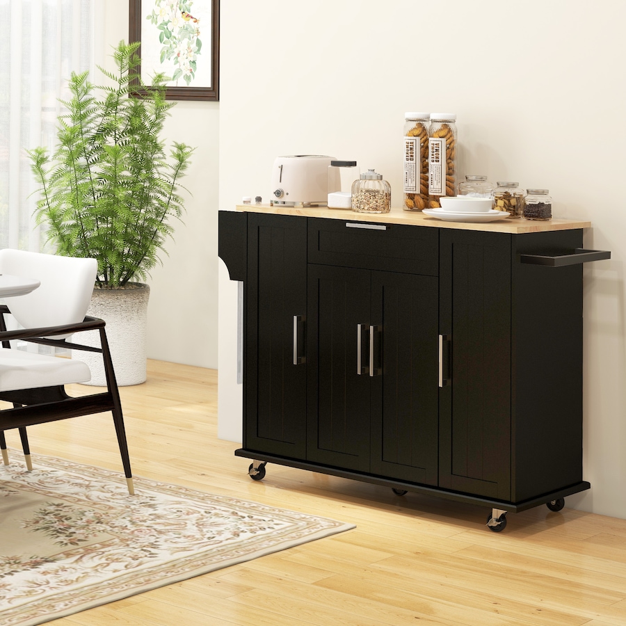 Image 997121_ALTMORE1.jpg, Product 997-121 / Price $229.99 - $239.99, HOMCOM Kitchen Island on Wheels, Kitchen Cart with Solid Wood Top from HOMCOM on TSC.ca's Home & Garden department