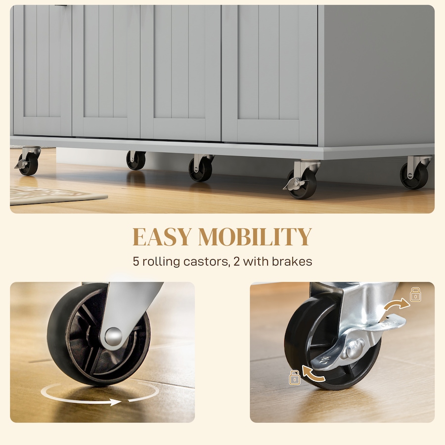 Image 997121_ALTMORE22.jpg, Product 997-121 / Price $229.99 - $239.99, HOMCOM Kitchen Island on Wheels, Kitchen Cart with Solid Wood Top from HOMCOM on TSC.ca's Home & Garden department