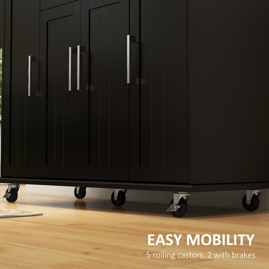 Image 997121_ALTMORE6.jpg, Product 997-121 / Price $229.99 - $239.99, HOMCOM Kitchen Island on Wheels, Kitchen Cart with Solid Wood Top from HOMCOM on TSC.ca's Home & Garden department