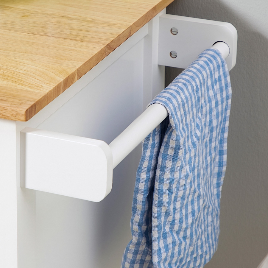 Image 997123_ALTMORE7.jpg, Product 997-123 / Price $144.99, HOMCOM Rolling Kitchen Cart with Drawer, Glass Door Cabinet and Towel Rack from HOMCOM on TSC.ca's Home & Garden department