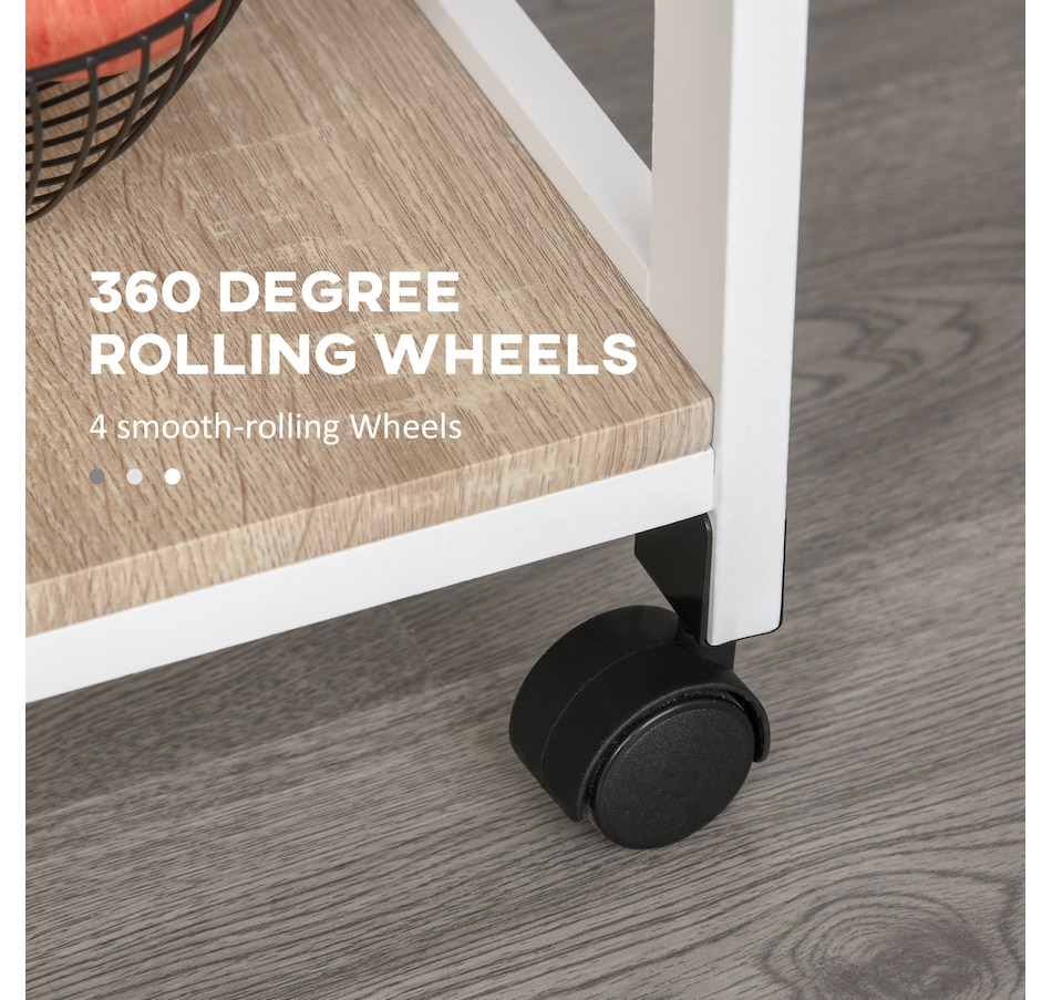 Image 997129_ALTMORE14.jpg, Product 997-129 / Price $76.99 - $79.99, HOMCOM Kitchen Island Cart with Drawer, Removable Tray and Wire Basket from HOMCOM on TSC.ca's Home & Garden department