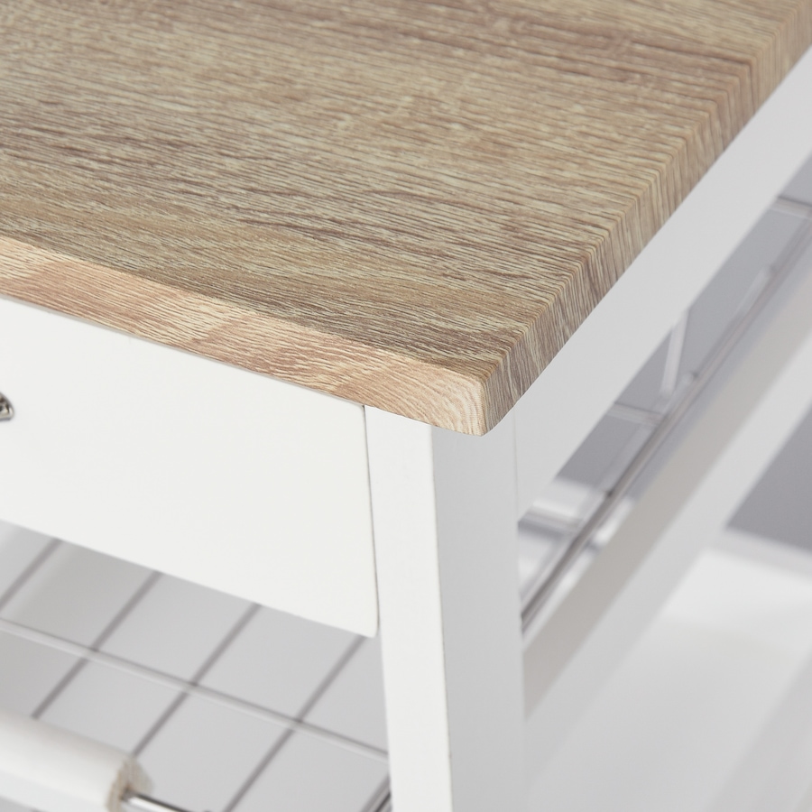 Image 997129_ALTMORE16.jpg, Product 997-129 / Price $64.99 - $69.99, HOMCOM Kitchen Island Cart with Drawer, Removable Tray and Wire Basket from HOMCOM on TSC.ca's Home & Garden department