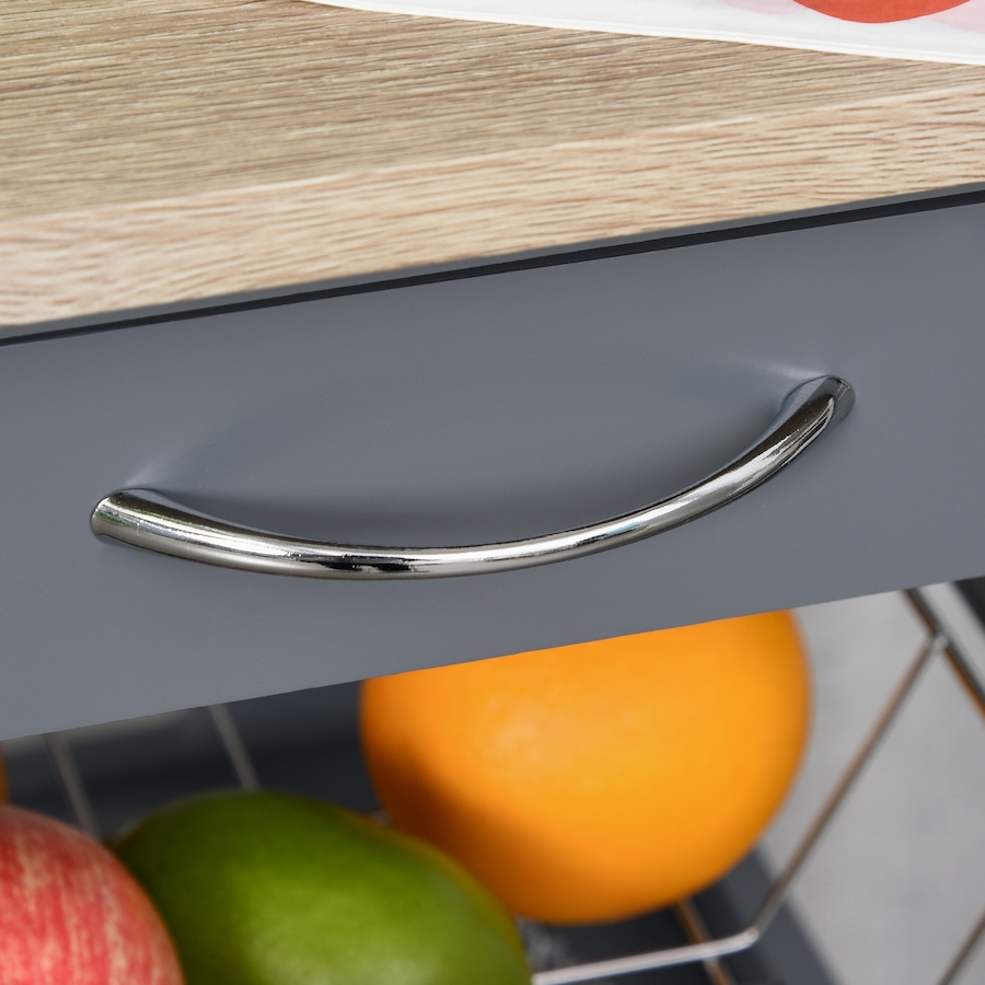 Image 997129_ALTMORE7.jpg, Product 997-129 / Price $64.99 - $69.99, HOMCOM Kitchen Island Cart with Drawer, Removable Tray and Wire Basket from HOMCOM on TSC.ca's Home & Garden department