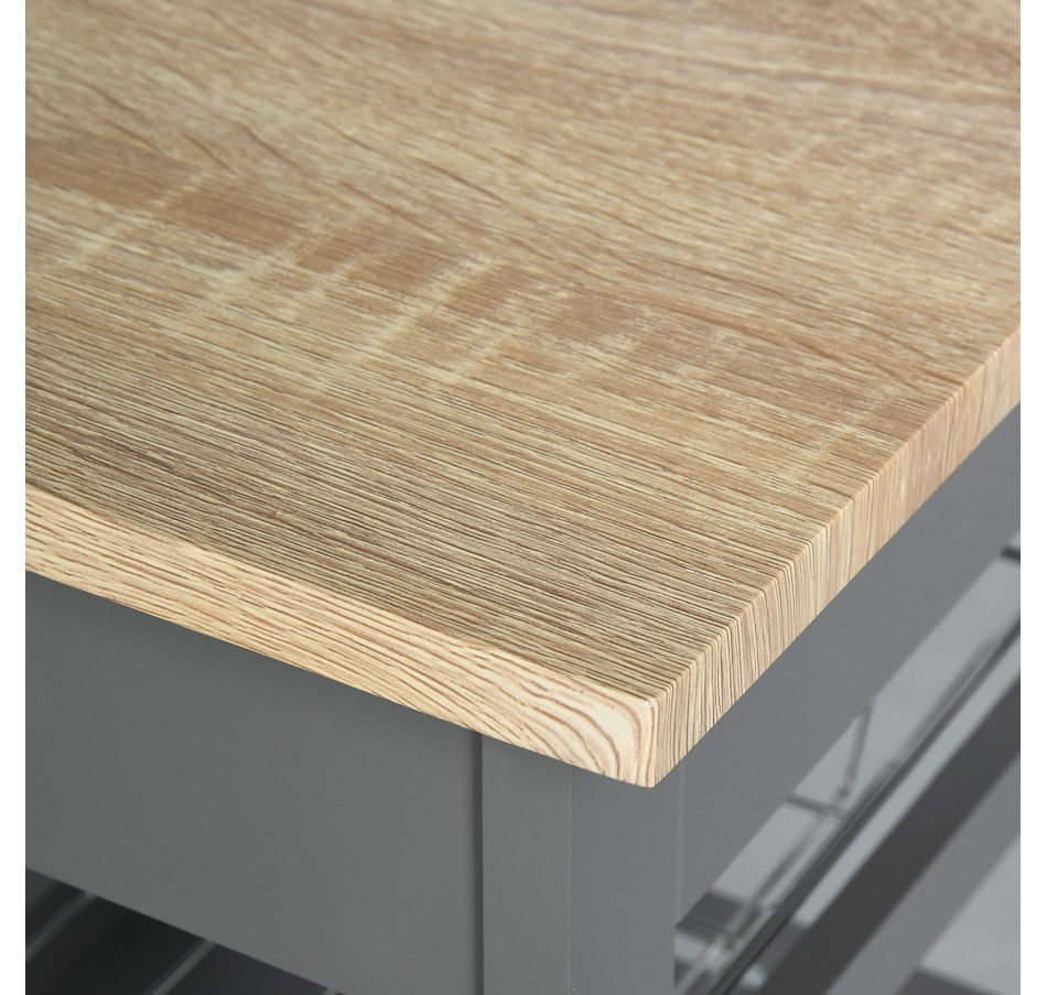 Image 997129_ALTMORE8.jpg, Product 997-129 / Price $76.99 - $79.99, HOMCOM Kitchen Island Cart with Drawer, Removable Tray and Wire Basket from HOMCOM on TSC.ca's Home & Garden department