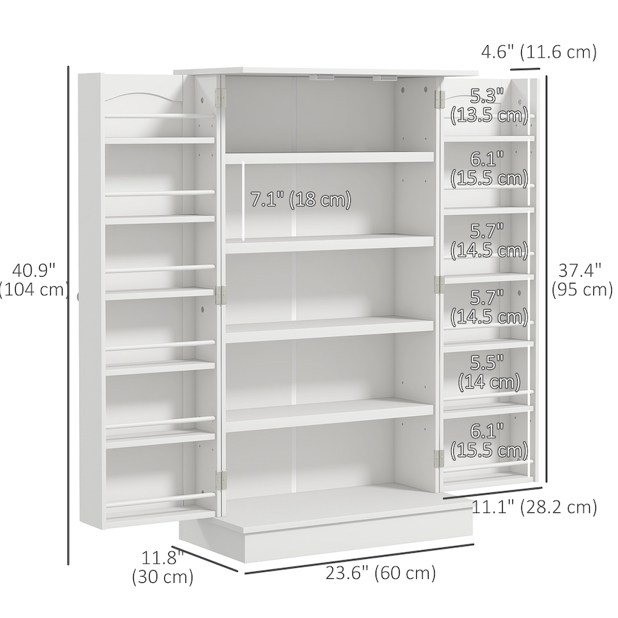 Image 997130_ALTMORE10.jpg, Product 997-130 / Price $124.99 - $139.04, HOMCOM Kitchen Pantry Storage Cabinet w/ 5-tier Shelving Black from HOMCOM on TSC.ca's Home & Garden department