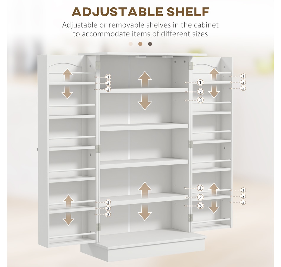 Image 997130_ALTMORE12.jpg, Product 997-130 / Price $159.99 - $184.99, HOMCOM Kitchen Pantry Storage Cabinet w/ 5-tier Shelving Black from HOMCOM on TSC.ca's Home & Garden department