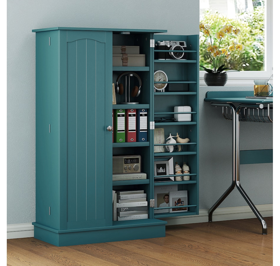 Image 997130_ALTMORE39.jpg, Product 997-130 / Price $159.99 - $184.99, HOMCOM Kitchen Pantry Storage Cabinet w/ 5-tier Shelving Black from HOMCOM on TSC.ca's Home & Garden department