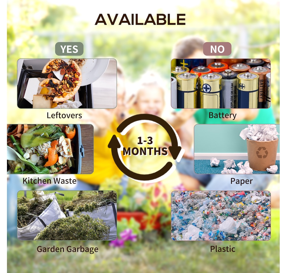 Image 997132_ALTMORE5.jpg, Product 997-132 / Price $89.99, Outsunny 34.5 Gallon Dual Chamber Compost Bin from Outsunny on TSC.ca's Home & Garden department