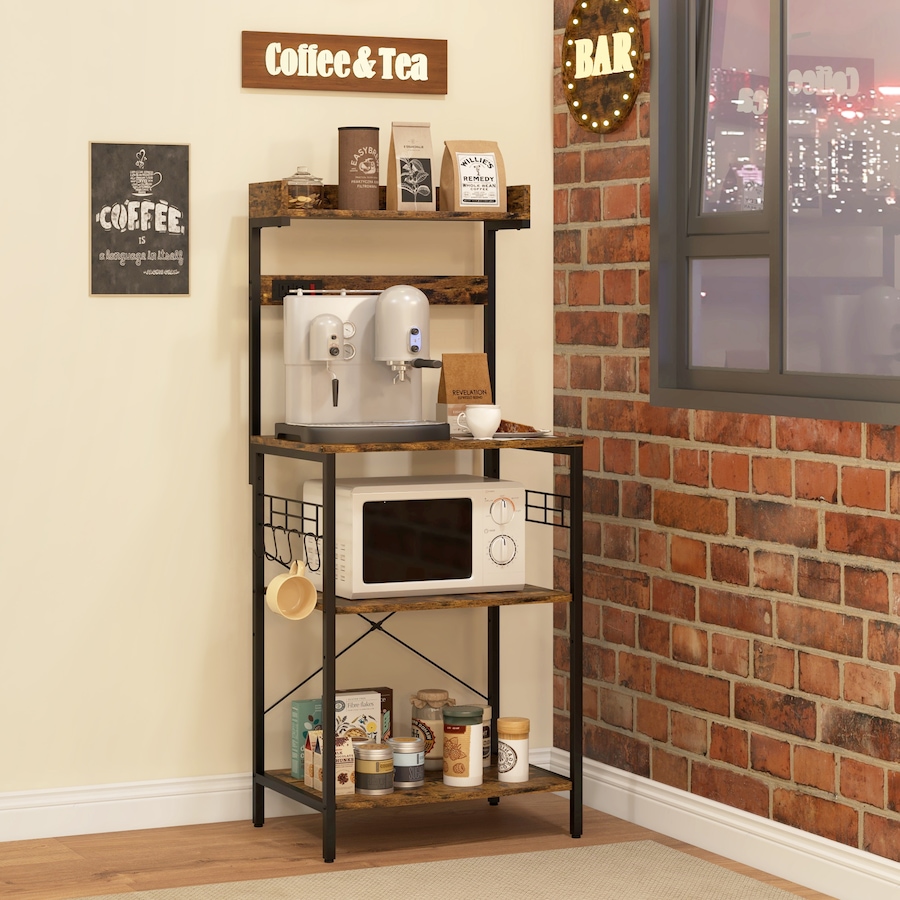 Image 997133_ALTMORE7.jpg, Product 997-133 / Price $90.23, HOMCOM Kitchen Bakers Rack with Power Outlet, Adjustable Shelves and Hooks from HOMCOM on TSC.ca's Home & Garden department