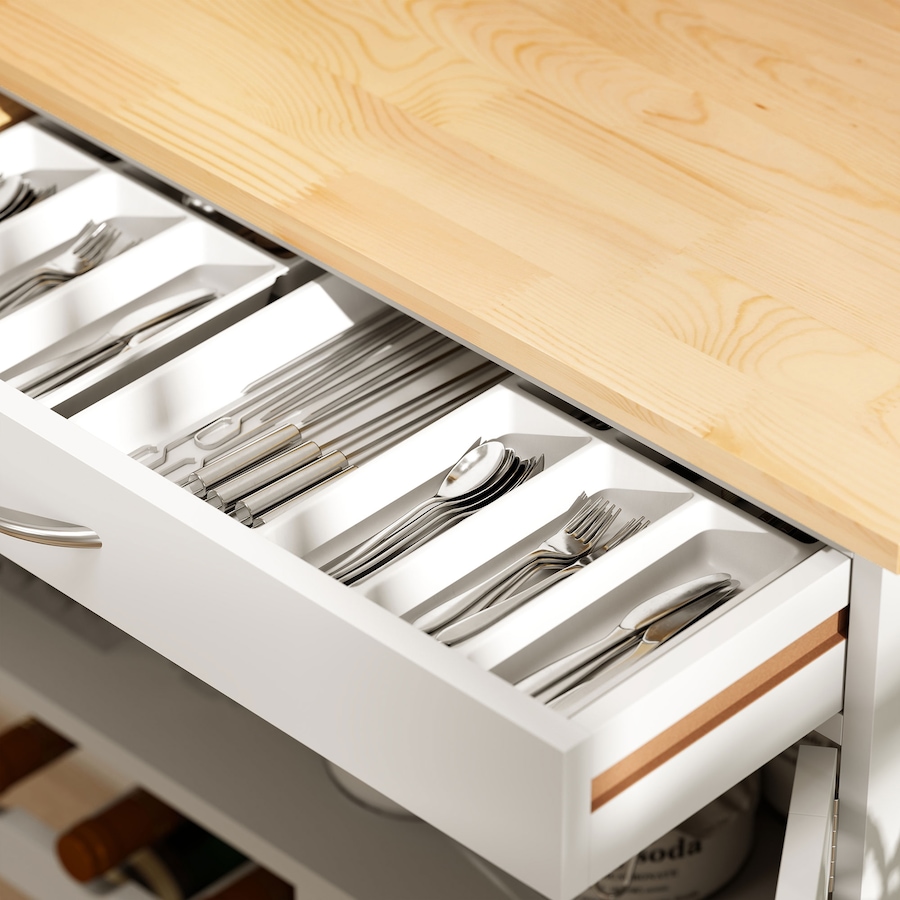 Image 997136_ALTMORE7.jpg, Product 997-136 / Price $129.99, HOMCOM Kitchen Island on Wheels with Drawer, 9-bottle Wine Rack from HOMCOM on TSC.ca's Home & Garden department