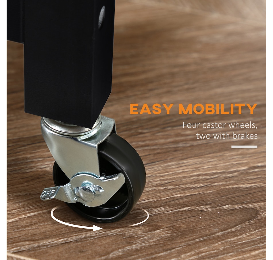 Image 997139_ALTMORE4.jpg, Product 997-139 / Price $124.99, HOMCOM Stainless Steel Top Kitchen Cart W/ Wine Rack from HOMCOM on TSC.ca's Home & Garden department