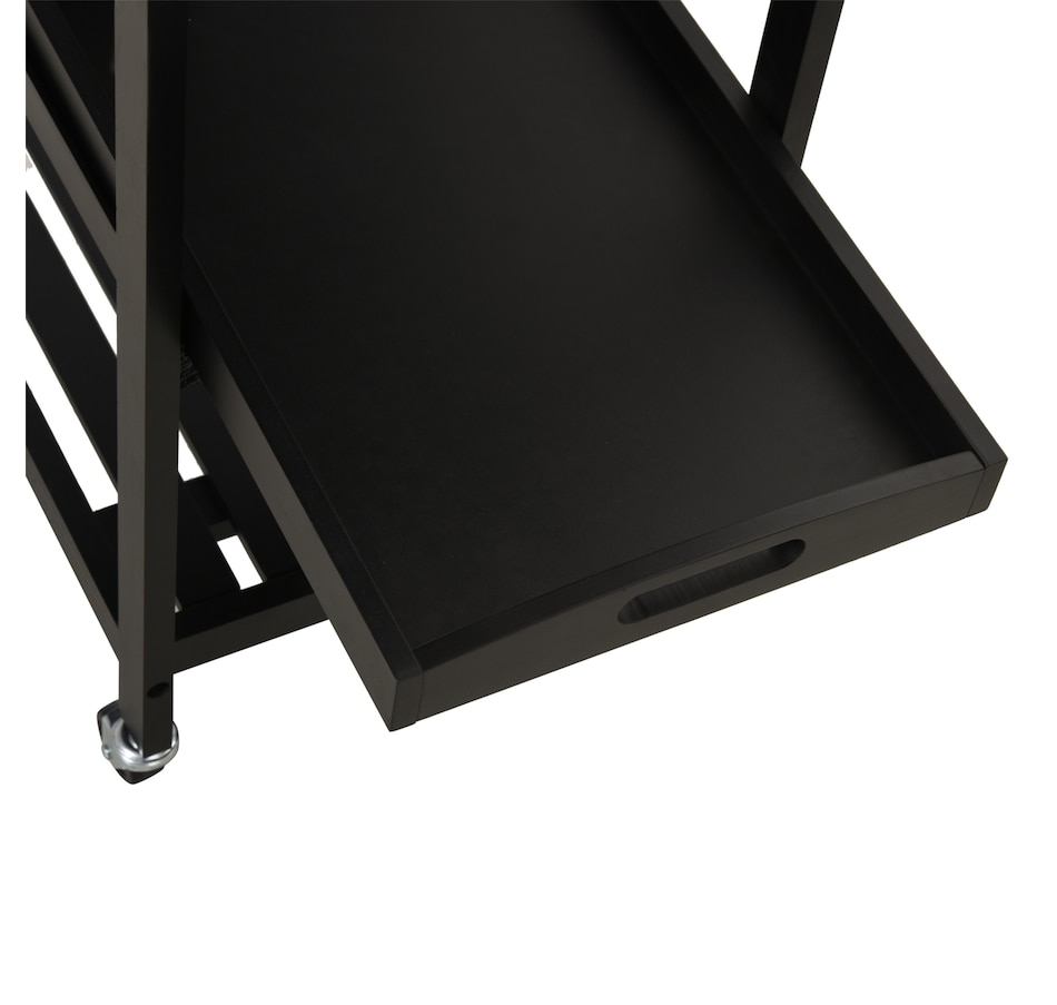 Image 997139_ALTMORE8.jpg, Product 997-139 / Price $124.99, HOMCOM Stainless Steel Top Kitchen Cart W/ Wine Rack from HOMCOM on TSC.ca's Home & Garden department