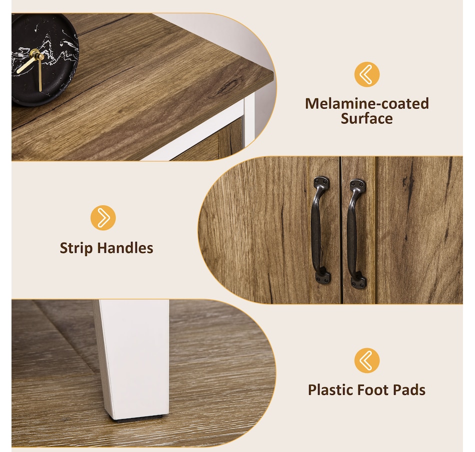 Image 997140_ALTMORE5.jpg, Product 997-140 / Price $126.99, HOMCOM Storage Cabinet, Sideboard with Double Doors Dark Oak from HOMCOM on TSC.ca's Home & Garden department