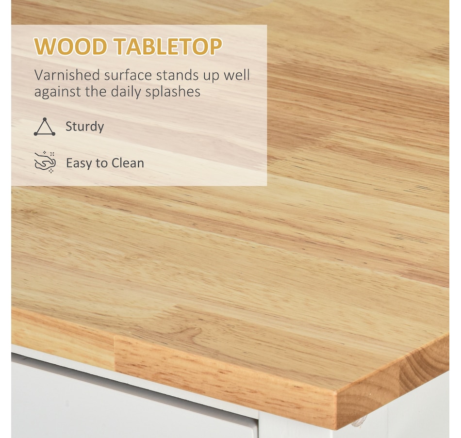 Image 997146_ALTMORE4.jpg, Product 997-146 / Price $259.99, HOMCOM Wooden Rolling Kitchen Island on Wheels with Drawer for Dining Room from HOMCOM on TSC.ca's Home & Garden department