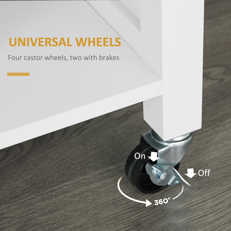 Image 997146_ALTMORE5.jpg, Product 997-146 / Price $264.99, HOMCOM Wooden Rolling Kitchen Island on Wheels with Drawer for Dining Room from HOMCOM on TSC.ca's Home & Garden department