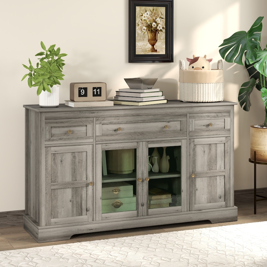 Image 997148_ALTMORE7.jpg, Product 997-148 / Price $254.99, HOMCOM Sideboard Buffet Cabinet, Coffee Bar Cabinet, Weathered Grey Oak from HOMCOM on TSC.ca's Home & Garden department
