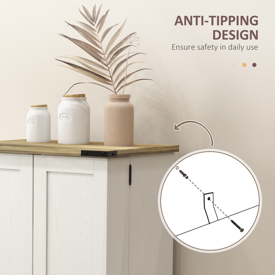 Image 997151_ALTMORE14.jpg, Product 997-151 / Price $149.99, HOMCOM Kitchen Pantry Storage Cabinet with Adjustable Shelves Cream White from HOMCOM on TSC.ca's Home & Garden department