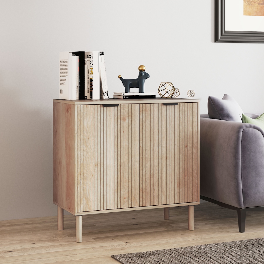 Image 997154_ALTMORE1.jpg, Product 997-154 / Price $139.99, HOMCOM Accent Cabinet, Storage Cabinet with Adjustable Shelf, Oak from HOMCOM on TSC.ca's Home & Garden department