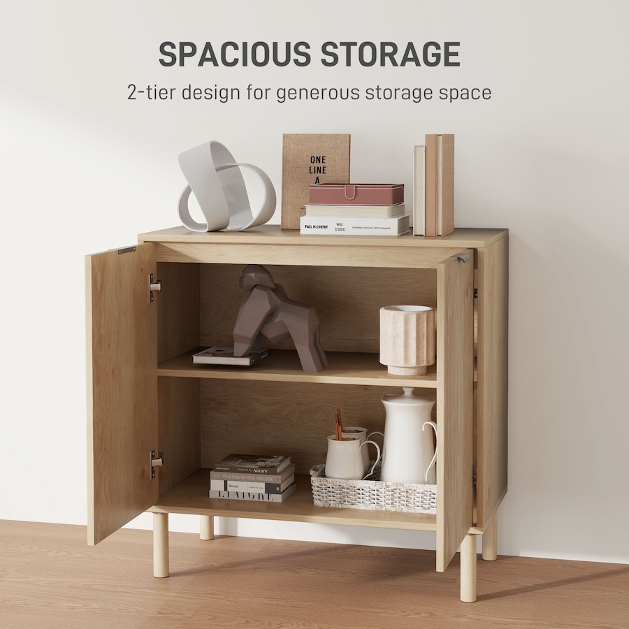 Image 997154_ALTMORE3.jpg, Product 997-154 / Price $139.99, HOMCOM Accent Cabinet, Storage Cabinet with Adjustable Shelf, Oak from HOMCOM on TSC.ca's Home & Garden department