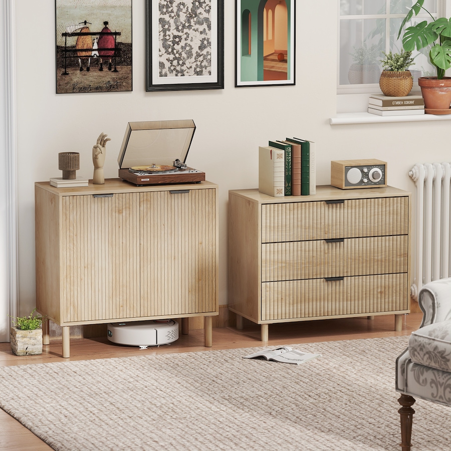 Image 997154_ALTMORE9.jpg, Product 997-154 / Price $139.99, HOMCOM Accent Cabinet, Storage Cabinet with Adjustable Shelf, Oak from HOMCOM on TSC.ca's Home & Garden department
