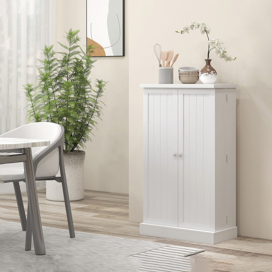 Image 997163_ALTMORE15.jpg, Product 997-163 / Price $137.20, HOMCOM 41" Kitchen Pantry with 12 Spice Racks and Adjustable Shelves White from HOMCOM on TSC.ca's Home & Garden department